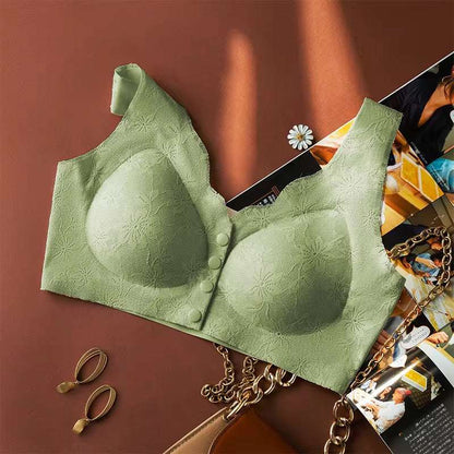 Intimate Nursing Front Closure Bra – Wireless Feeding Bra with Easy Button Design & Back Support