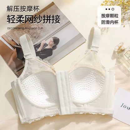 Intimate Heavy-Duty Alpha Plus-Size Front-Open Bra:  Extra Wide Straps Full Support & No-Bounce
