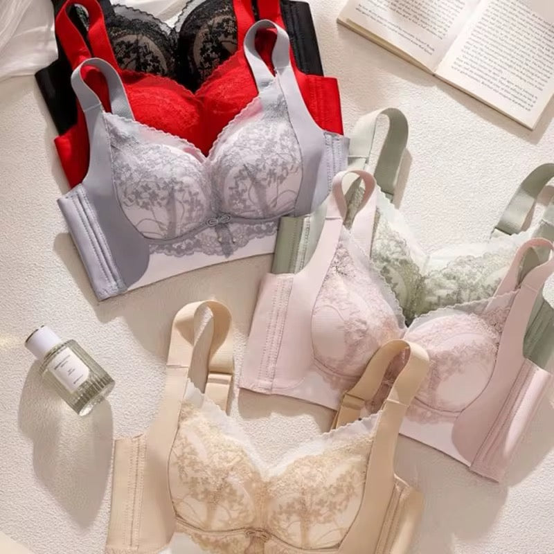 Intimate Wide-Coverage Bra: Armpit & Back Fat Control Pushup Bra