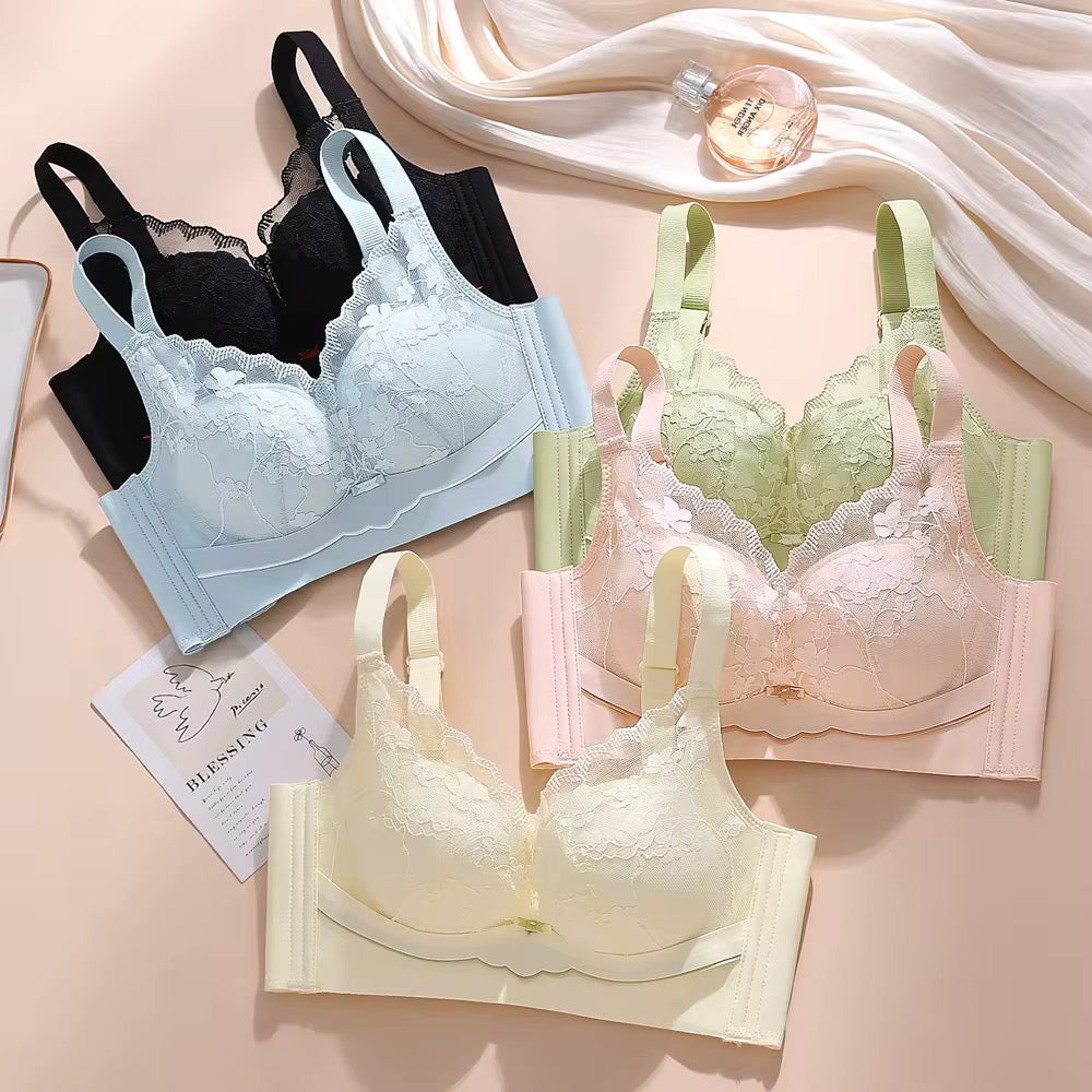 Intimate Wide-Coverage Bra: Armpit & Back Fat Control Pushup Bra